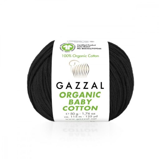 Gazzal Organic baby cotton - fekete