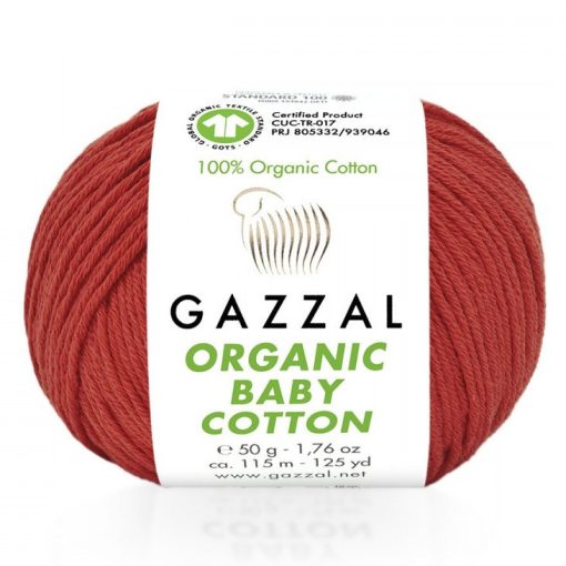 Gazzal Organic baby cotton - piros