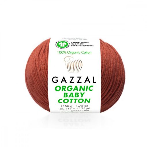 Gazzal Organic baby cotton - tégla