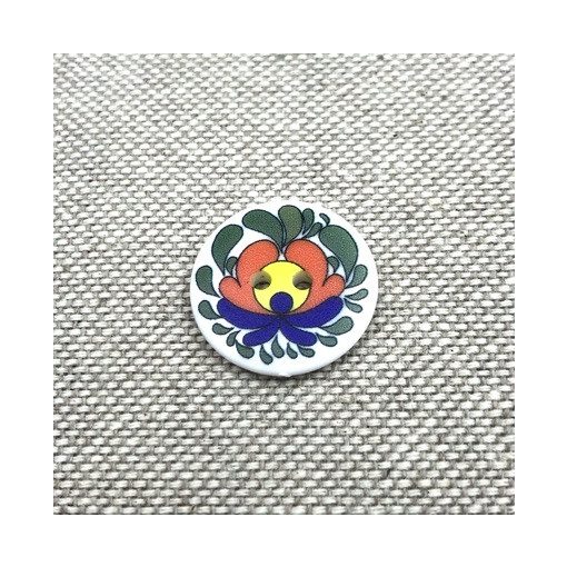 Matyó mintás gomb - kontúrral