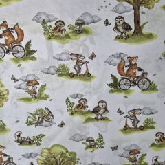 Mintás textil - Erdei állatok