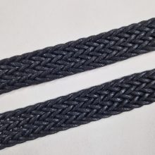 Heveder 2,5 cm-es - fekete fonott