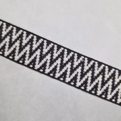 Heveder 3,8 cm-es - kétoldalas barnás mintás