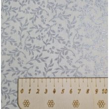 Karácsonyi textil - ezüst leveles