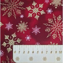 Karácsonyi textil - piros csillagos