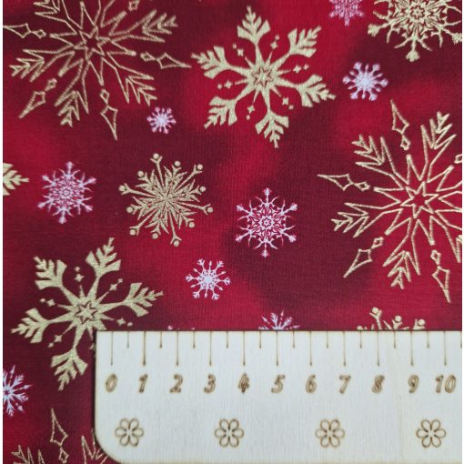Karácsonyi textil - piros csillagos