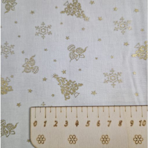 Karácsonyi textil - arany karácsonyfás