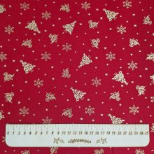 Karácsonyi textil - Piros mintás