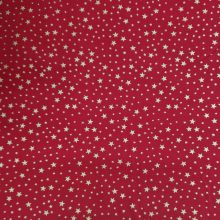 Karácsonyi textil - Piros-arany csillagos