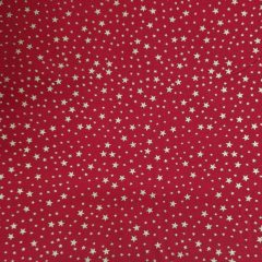 Karácsonyi textil - Piros-arany csillagos