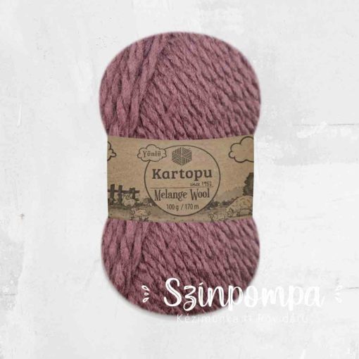 Kartopu Melange Wool - Padlizsán - 1707