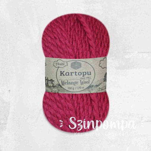 Kartopu Melange Wool - Piros - 2117