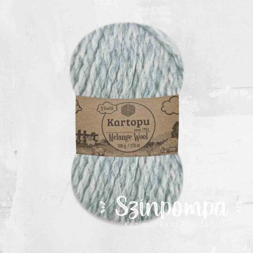 Kartopu Melange Wool - Zöld melír - 9000