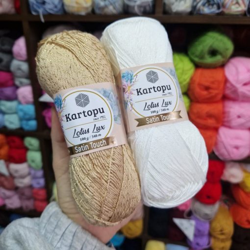 Kartopu Lotus Lux - Arany, csillogó fém szállal