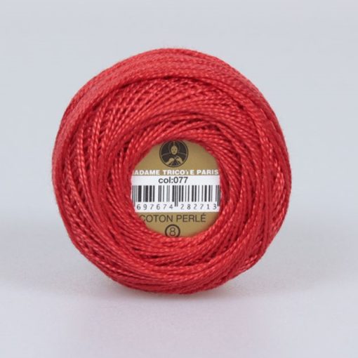 Madame Tricote Paris - Coton Perlé 8 - 077 - Piros