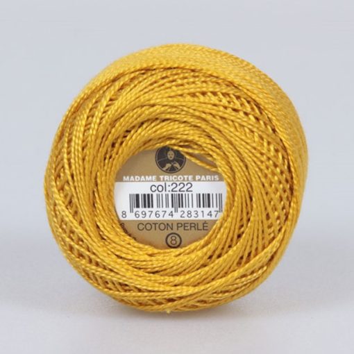 Madame Tricote Paris - Coton Perlé 8 - Sárga - 222