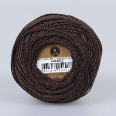 Madame Tricote Paris - Coton Perlé 8 - Sötétbarna - 4076