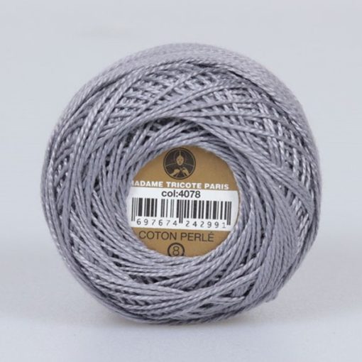 Madame Tricote Paris - Coton Perlé 8 - Szürke - 4078