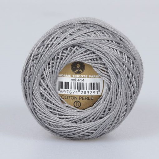 Madame Tricote Paris - Coton Perlé 8 - Szürke - 414