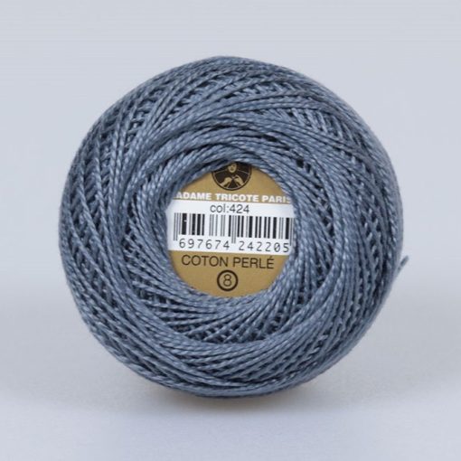 Madame Tricote Paris - Coton Perlé 8 - Szürke - 424