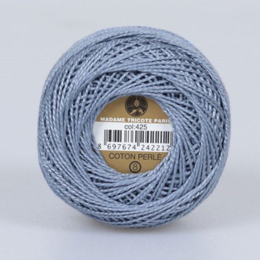Madame Tricote Paris - Coton Perlé 8 - Szürke - 425