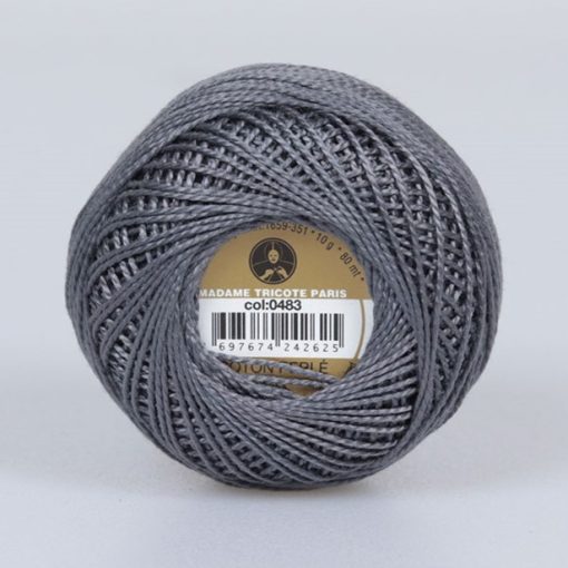 Madame Tricote Paris - Coton Perlé 8 - Szürke - 483