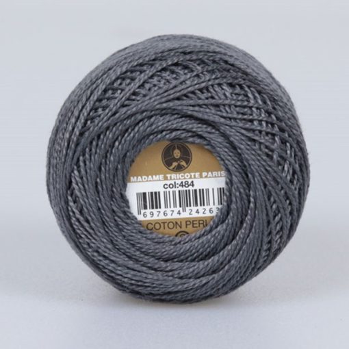 Madame Tricote Paris - Coton Perlé 8 - Szürke - 484