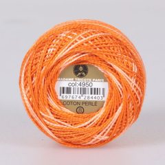   Madame Tricote Paris - Coton Perlé 8 - Narancs színátmenetes - 4950