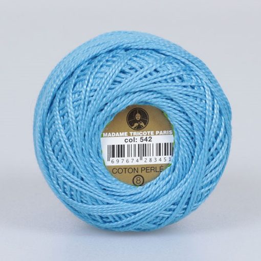 Madame Tricote Paris - Coton Perlé 8 - Kék - 542