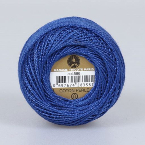 Madame Tricote Paris - Coton Perlé 8 - Kék - 586