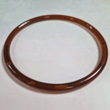 Műanyag karika - borostyán - 13 cm