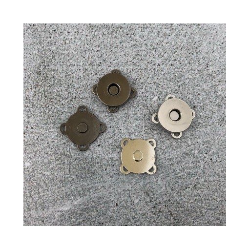 Mágneszár varrható 18 mm - Ezüst