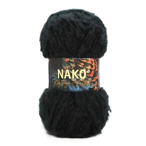 Nako Kaz Tüyü Feather - Fekete