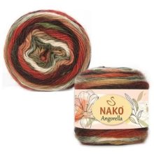 Nako Angorella  - Zöld-narancs-barna árnyalat