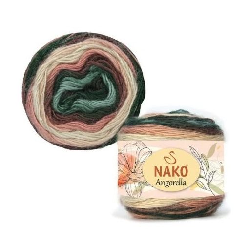 Nako Angorella  - Barna-zöld-drapp árnyalat