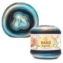 Nako Angorella  - Barna-fehér-kék árnyalat