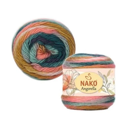 Nako Angorella  - Sárga-kék-rózsaszín árnyalat