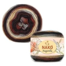 Nako Angorella  - Barna-vörös-szürke árnyalat
