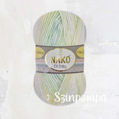 Nako Elit Baby Mini Batik - Zöld-kék-sárga-fehér