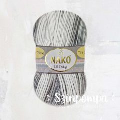 Nako Elit Baby Mini Batik - Szürke-fehér