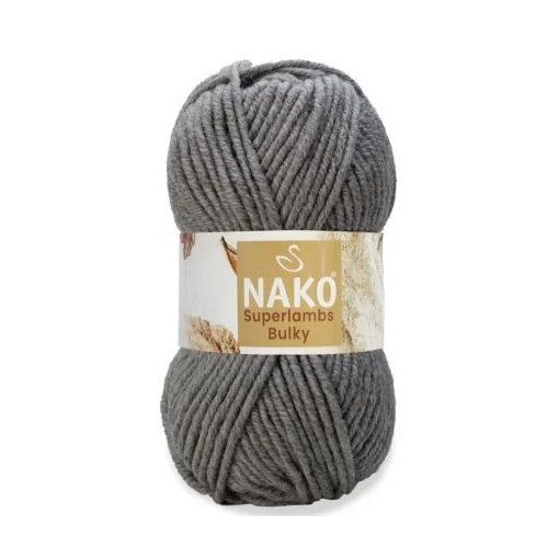 Nako Superlambs Bulky - Sötétszürke