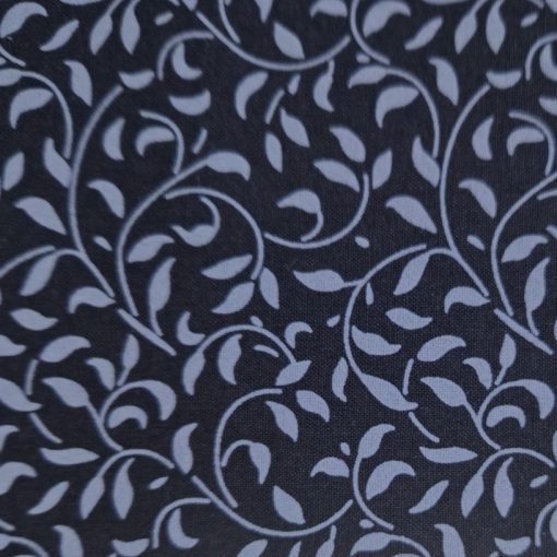 Fekete leveles textil