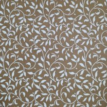 Mustárszín leveles textil