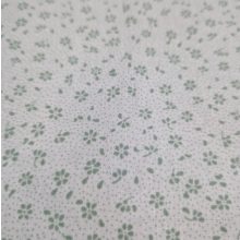 Virágos textil - Fehér és menta 