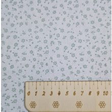 Virágos textil - Fehér és menta 