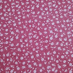 Virágos textil - Piros és fehér