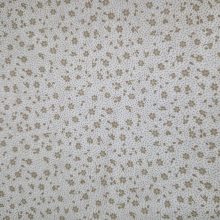 Virágos textil - Fehér és bézs