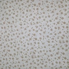 Virágos textil - Fehér és bézs