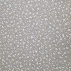 Virágos textil - Bézs és fehér