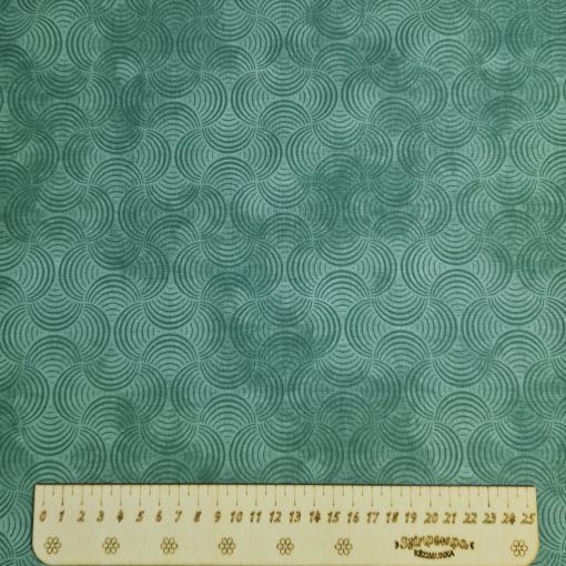 Mintás textil - Fenyőzöld